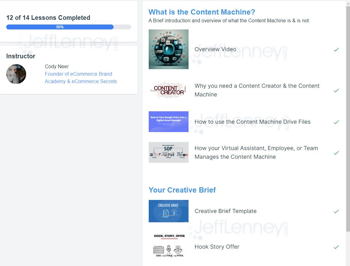 Content Machine Members Area