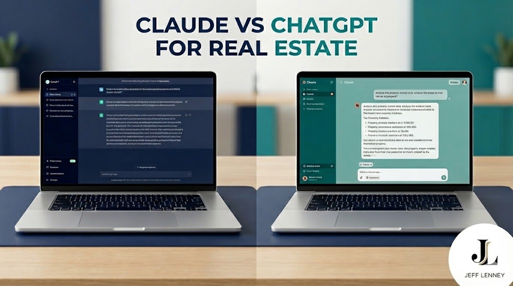 Claude vs ChatGPT for Real Estate - Comparison showing which AI tool works best for listing descriptions and agent content