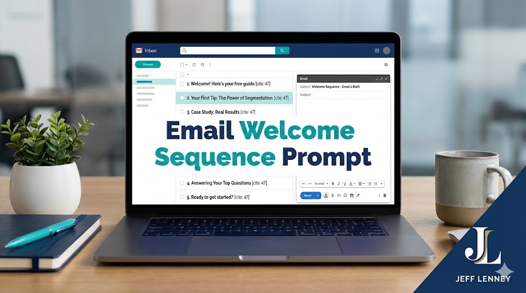 Email Welcome Sequence Prompt - AI template for 5-email nurture sequence for real estate leads