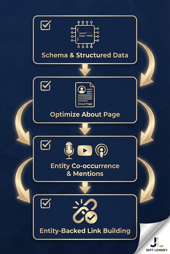 Entity building roadmap with schema markup and Knowledge Graph optimization strategies