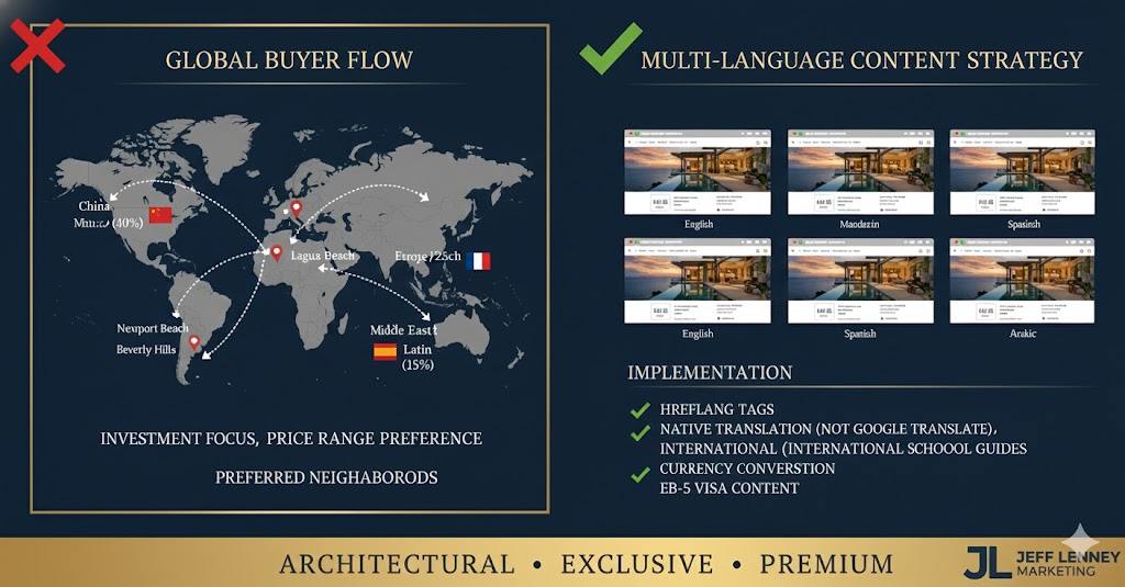 Multi-language content strategy for international luxury buyers