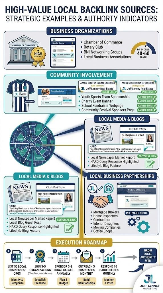 High-value local backlink sources for real estate agents