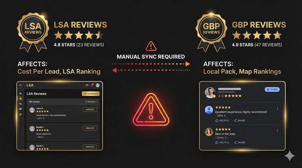 LSA and GBP Review Sync Strategy - How Local Services reviews affect Google Business Profile