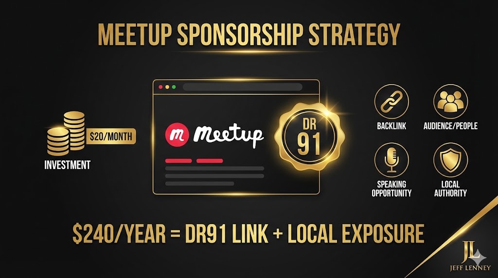 Meetup Loophole - How to get high-authority backlinks by sponsoring local groups