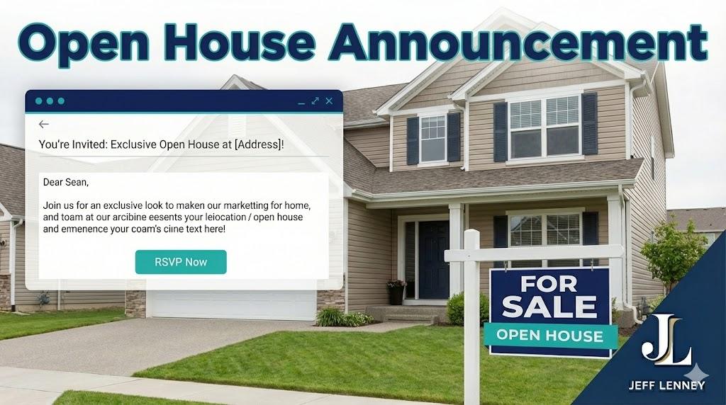 Open House Email Announcement Prompt - AI template for inviting clients to property showing
