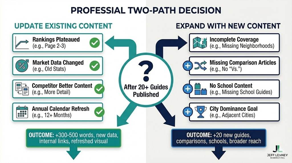 When to Update vs Expand