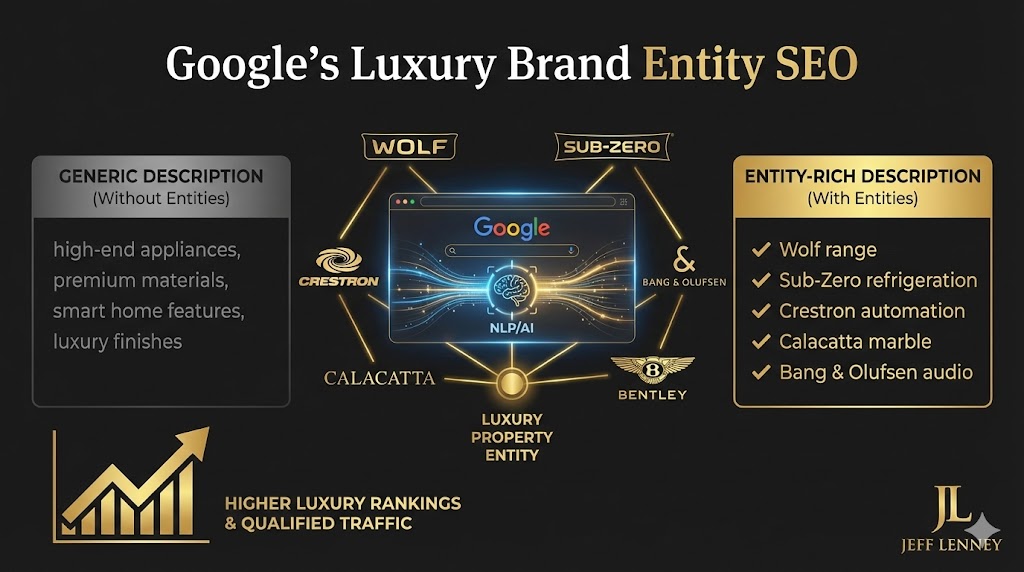 Luxury Brand Entity SEO - Using high-end brand mentions to signal luxury to Google